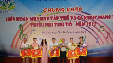 Khai mạc Chung khảo “Liên hoan hát múa tập thể và Ca khúc măng non thiếu nhi Thủ đô"