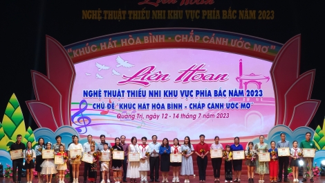 Bế mạc “Liên hoan nghệ thuật thiếu nhi khu vực phía Bắc năm 2023” tại tỉnh Quảng trị