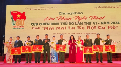 Khai mạc Chung khảo Liên hoan “Nghệ thuật Cựu chiến binh Thủ đô lần thứ VI-năm 2024”