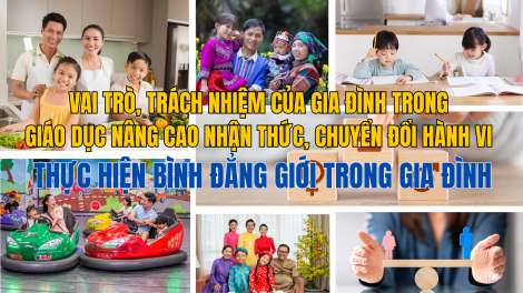 Vai trò của gia đình trong nâng cao nhận thức, chuyển đổi hành vi thực hiện bình đẳng giới