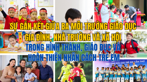 Giáo dục gia đình, nhà trường, xã hội trong hình thành, hoàn thiện nhân cách trẻ em