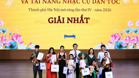 Trao giải Hội thi giọng hát Dân ca và tài năng nhạc cụ dân tộc TP. Hà Nội mở rộng năm 2026