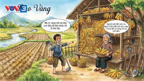 Truyện ngụ ngôn: "Đào vàng"
