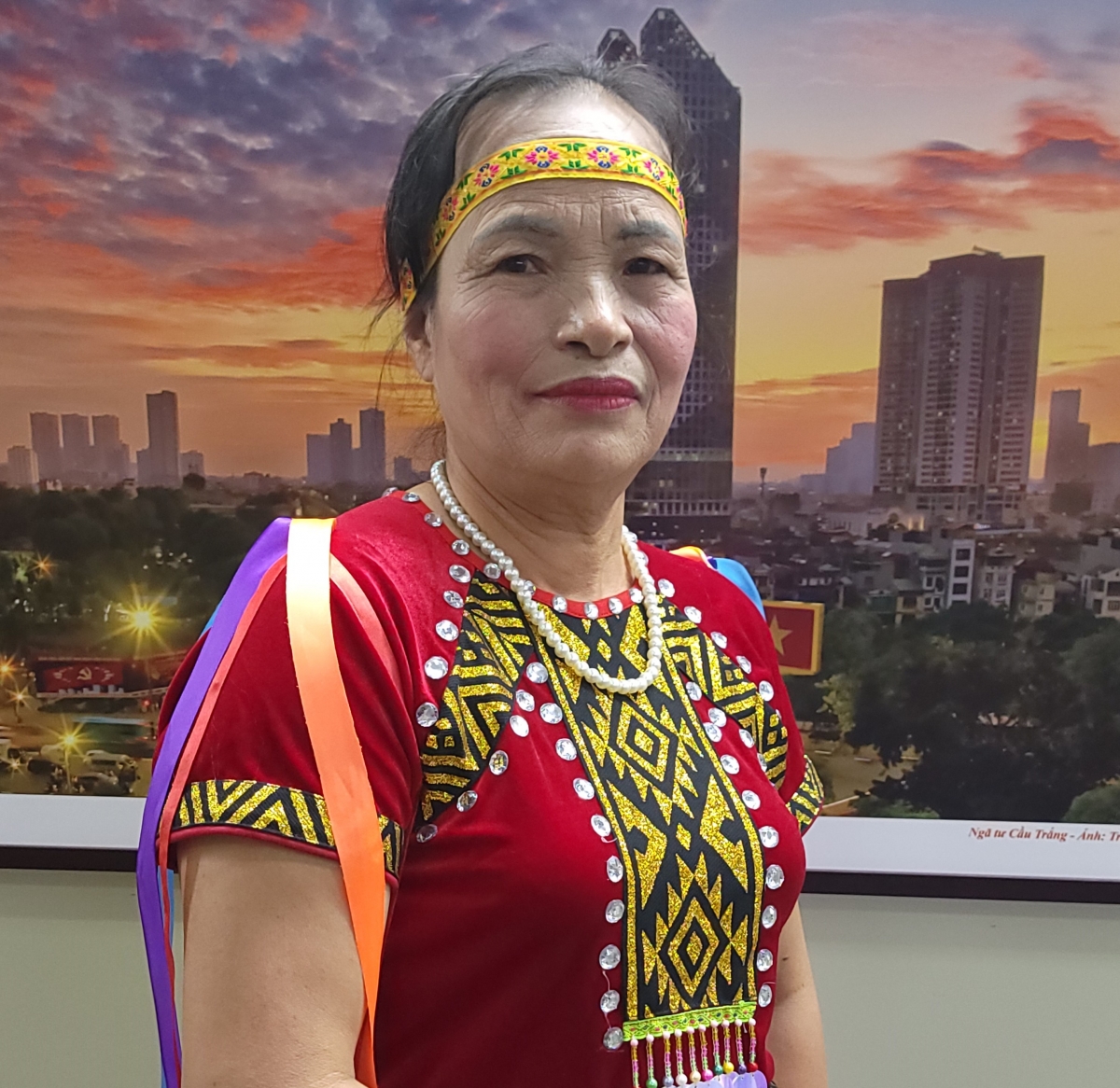 Diễn viên Nguyễn Thị Duy đơn vị huyện Thạch Thất.