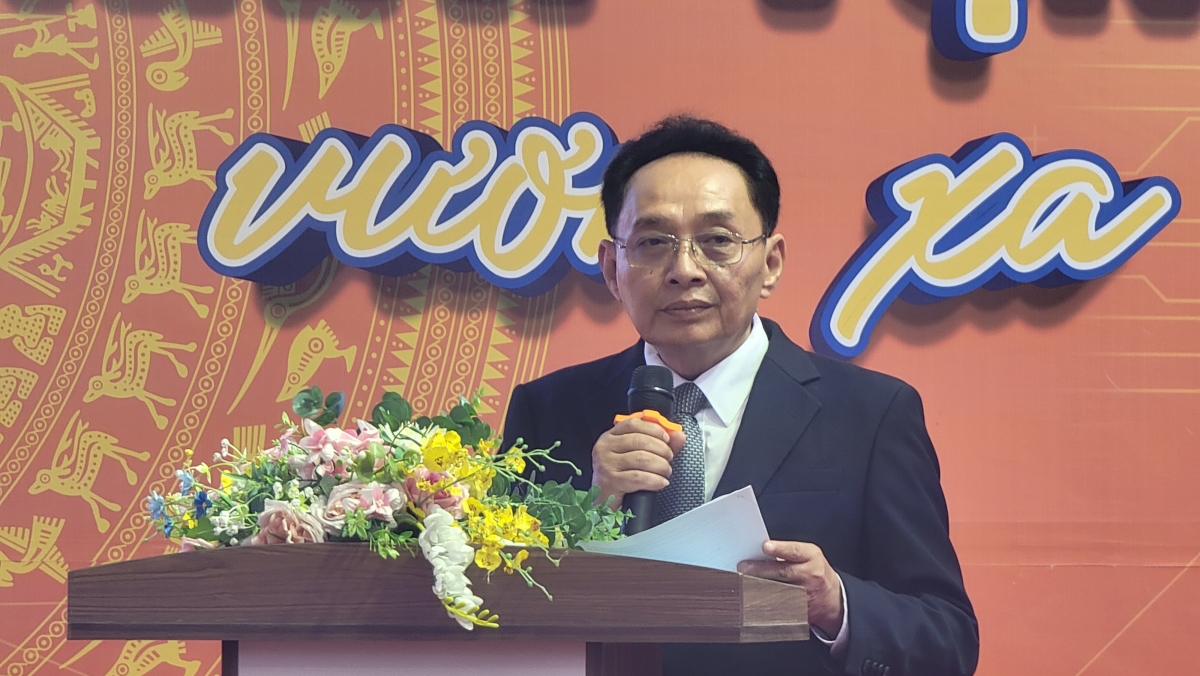 Nhà báo Nguyễn Hữu Phước, Tổng Biên tập Tạp chí Thể thao và Cuộc sống, Trưởng Ban tổ chức phát biểu khai mạc Lễ phát động cuộc thi.