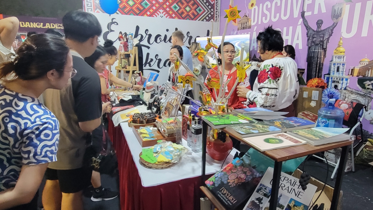 Gian trưng bày của Ukraine.
