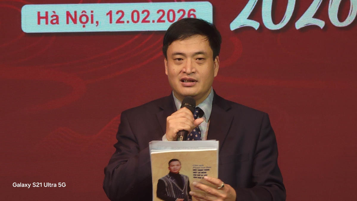 ông Vũ Hoai Anh Phó chủ nhiệm UBNN về người nước ngoài phát biểu mở đầu Festival.