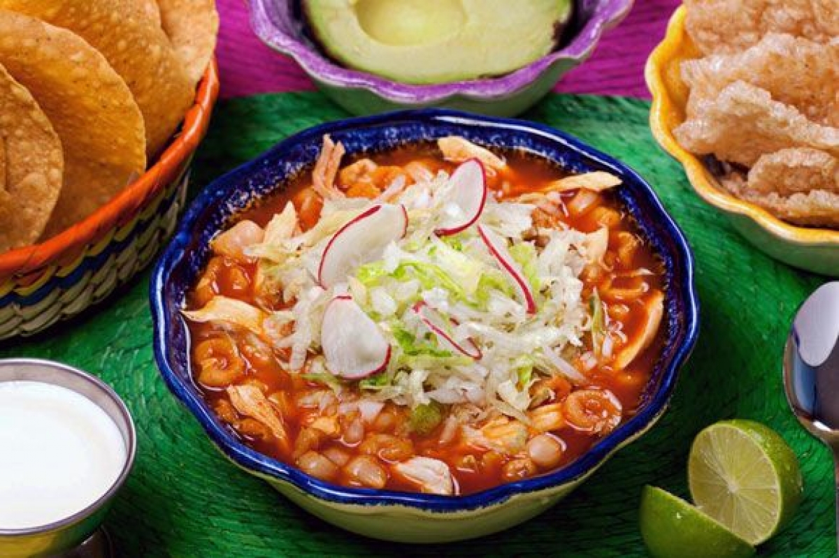 Pozole - món súp hầm truyền thống Mexico