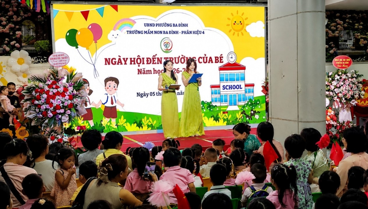 "Ngày hội đến trường của Bé năm học 2026 - 2027" tại Trường Mầm non Ba Đình - Phân hiệu 4, phường Ba Đình, TP. Hà Nội.